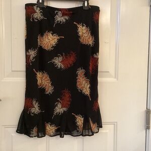 Express Midi Skirt Stretch Poly Size Small
